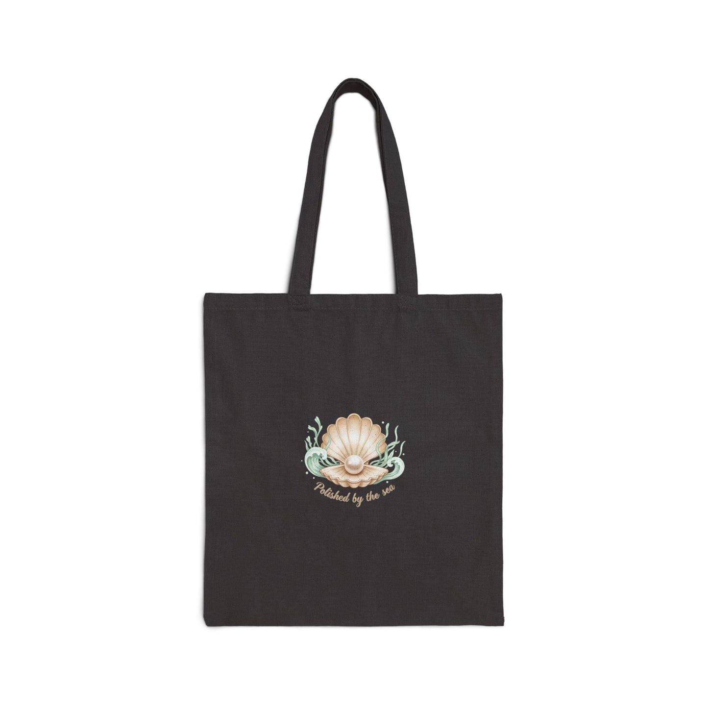 Shell & Pearl Illustration Tote | sea chic, minimalist mermaid motif