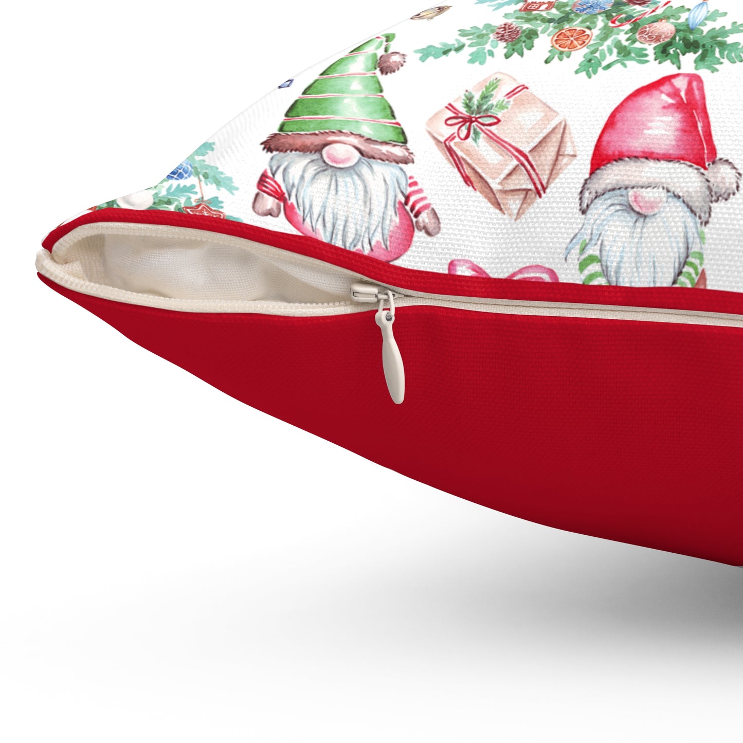Festive Gnome Decorative Pillow Cover | Holiday Home Decor, Christmas Gift, Soft Accent Pillow, Cozy Living Room, Gnome Decor