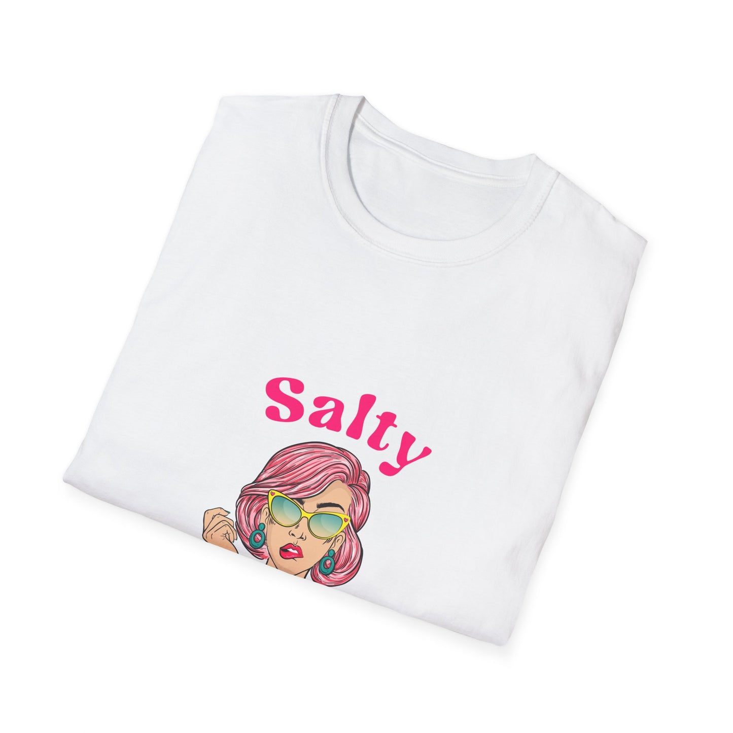 Salty Vibes Softstyle Women's T-Shirt | Trendy Summer Tee, Sarcastic Tee, Chill Casual Wear, Edgy T-Shirt