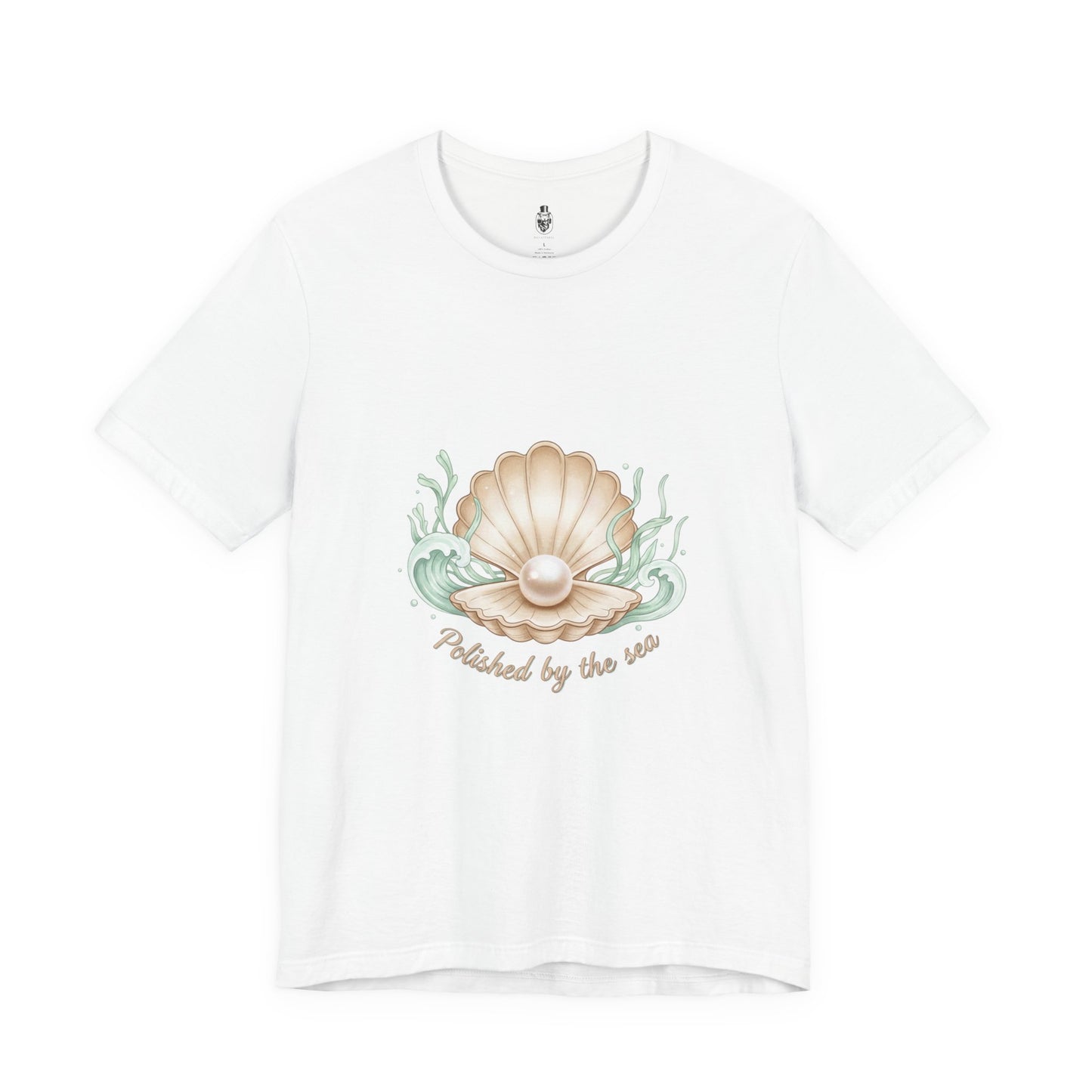 Pearl Shell Illustration Tee | shell motif design, sea chic aesthetic