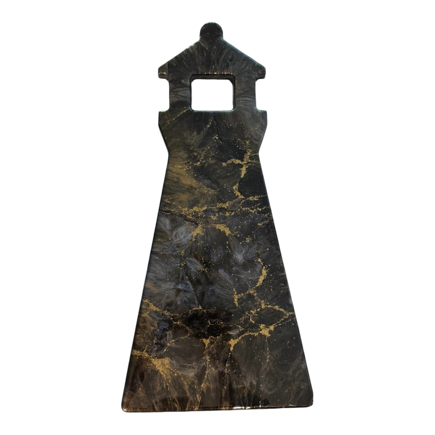 Modern Lighthouse Resin Wall Décor – Coastal Elegance with a Dramatic Twist